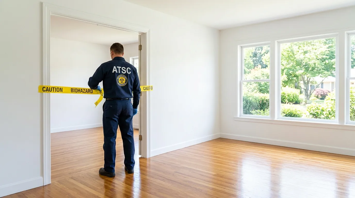 Certified biohazard cleanup crew performing Crime Scene Cleanup in Sanford